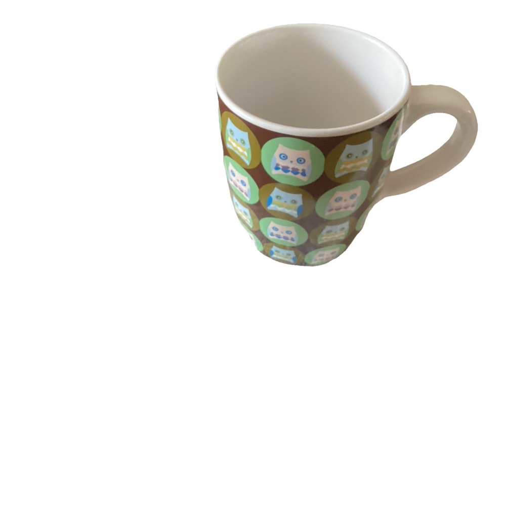 Blue Harbor Debra Valencia Owls Jumbo 28oz Coffee Cup Soup Mug Oversized Ceramic